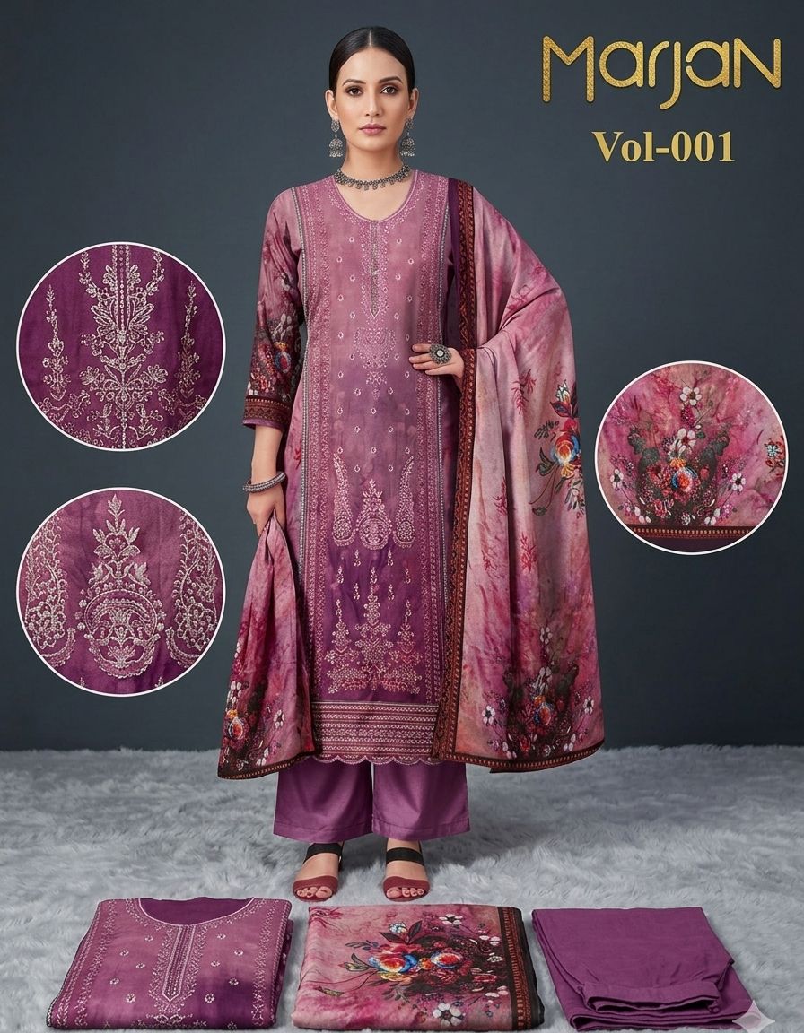 Azam Arts Pankh by Smile Vol-01 Viscose